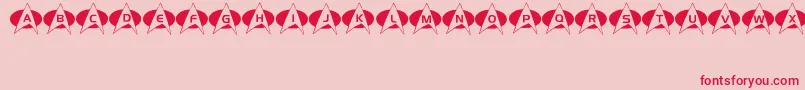 Energize Font – Red Fonts on Pink Background