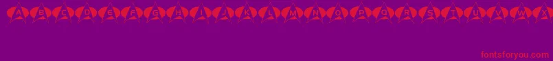 Energize Font – Red Fonts on Purple Background