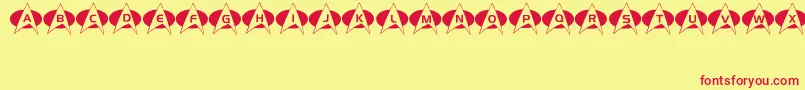 Energize Font – Red Fonts on Yellow Background