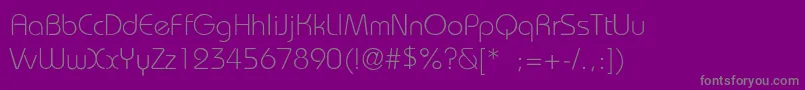 BrookhouseLight Font – Gray Fonts on Purple Background