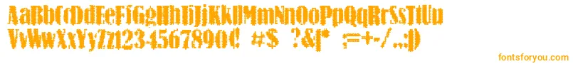 BnArnon Font – Orange Fonts on White Background