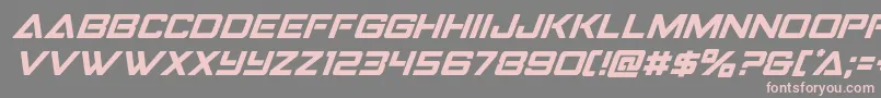 Strikefighteritalsuperital Font – Pink Fonts on Gray Background
