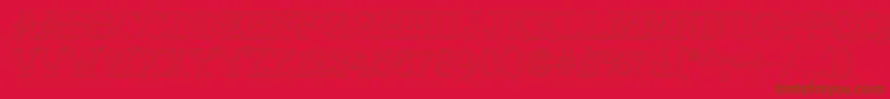 AAlgeriusotl Font – Brown Fonts on Red Background