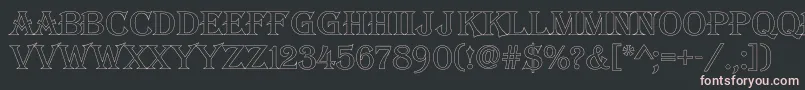 Czcionka AAlgeriusotl – różowe czcionki na czarnym tle