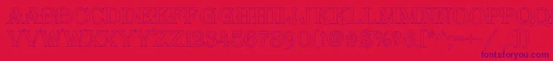 Шрифт AAlgeriusotl – фиолетовые шрифты на красном фоне