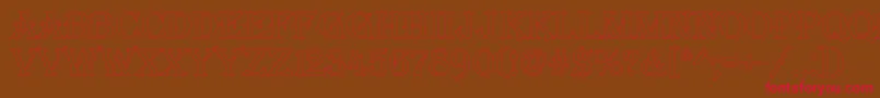 AAlgeriusotl Font – Red Fonts on Brown Background