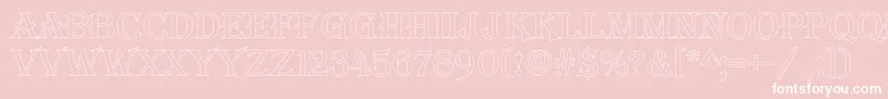 AAlgeriusotl Font – White Fonts on Pink Background