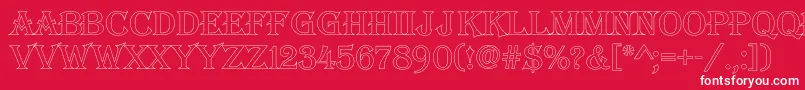 AAlgeriusotl Font – White Fonts on Red Background