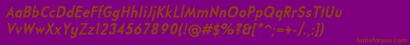 Lisätietoja UniversalisadfstdBoldcondit-fontista UniversalisadfstdBoldcondit-fontti – ruskeat fontit violetilla taustalla