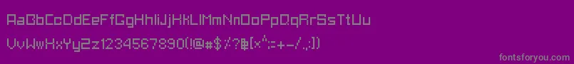 AsaiAnalogue-Schriftart – Graue Schriften auf violettem Hintergrund