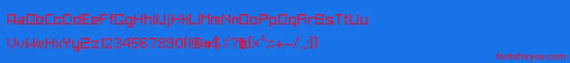 Подробнее о шрифте AsaiAnalogue Шрифт AsaiAnalogue – красные шрифты на синем фоне