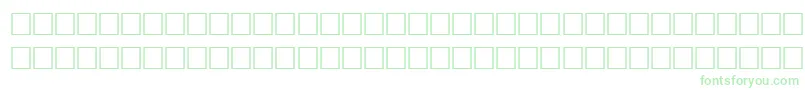 Fqaqee3-Schriftart – Grüne Schriften auf weißem Hintergrund