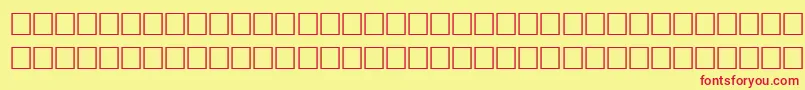 Fqaqee3 Font – Red Fonts on Yellow Background