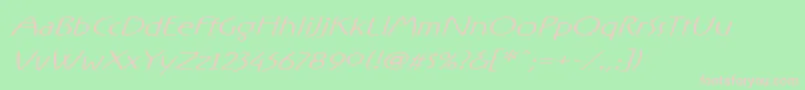 Rxoo Font – Pink Fonts on Green Background