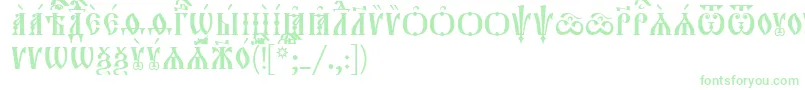 Orthodox.TtIeucs8Caps Font – Green Fonts on White Background