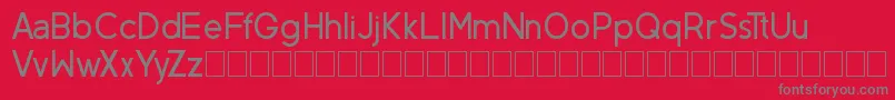 フォントNeovixBasic – 赤い背景に灰色の文字