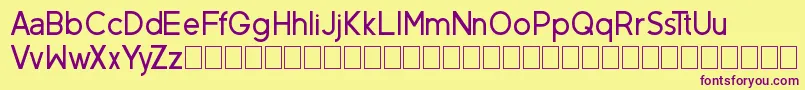 Шрифт NeovixBasic – фиолетовые шрифты на жёлтом фоне