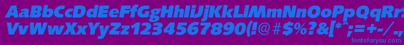 fuente SaxonyserialHeavyItalic – Fuentes Azules Sobre Fondo Morado
