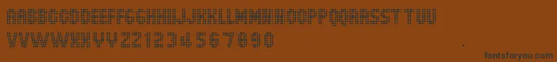 More about DotSpot Font DotSpot Font – Black Fonts on Brown Background