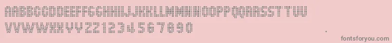 DotSpot Font – Gray Fonts on Pink Background