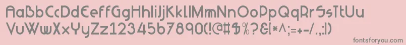 NeuesBauen Font – Gray Fonts on Pink Background