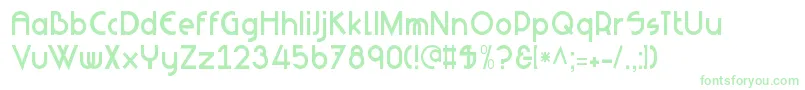 NeuesBauen-Schriftart – Grüne Schriften