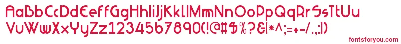 Шрифт NeuesBauen – красные шрифты