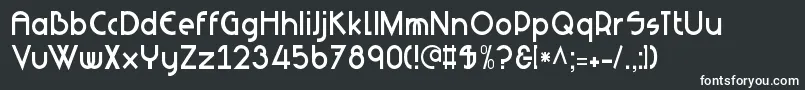 NeuesBauen Font – White Fonts on Black Background