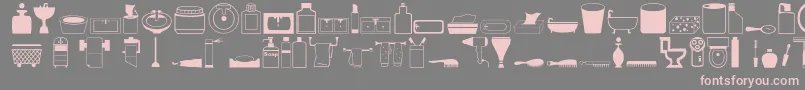 Hygieneo Font – Pink Fonts on Gray Background