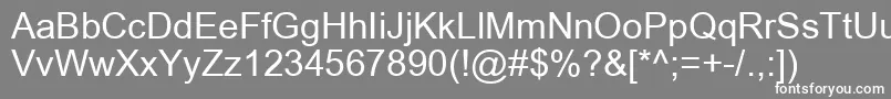 Aricyr Font – White Fonts on Gray Background