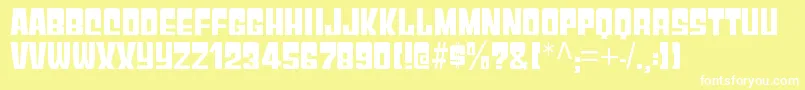 GyparodyhvRegular Font – White Fonts on Yellow Background