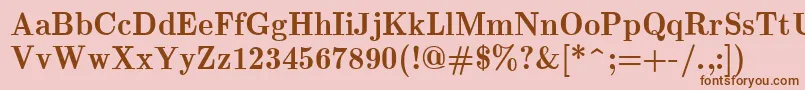 EuclidBold Font – Brown Fonts on Pink Background