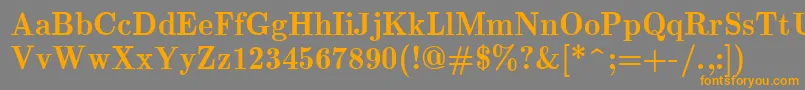 EuclidBold Font – Orange Fonts on Gray Background