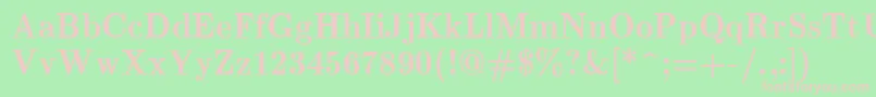 EuclidBold Font – Pink Fonts on Green Background