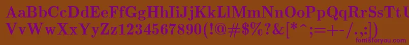 EuclidBold Font – Purple Fonts on Brown Background