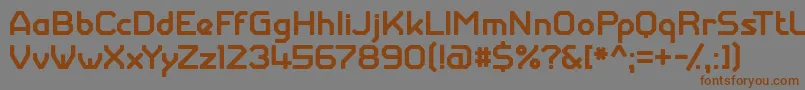 GiantrobotarmyMedium Font – Brown Fonts on Gray Background