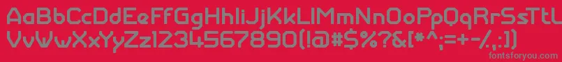 GiantrobotarmyMedium Font – Gray Fonts on Red Background