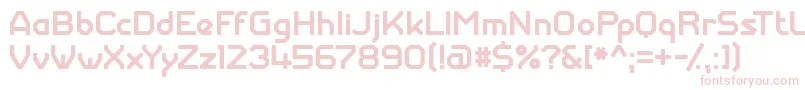 GiantrobotarmyMedium Font – Pink Fonts on White Background