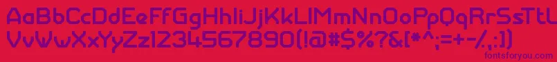 GiantrobotarmyMedium Font – Purple Fonts on Red Background