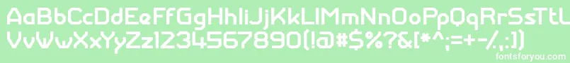 GiantrobotarmyMedium Font – White Fonts on Green Background