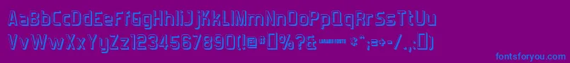 Forgotts Font – Blue Fonts on Purple Background