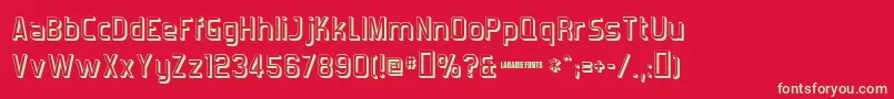 Forgotts Font – Green Fonts on Red Background