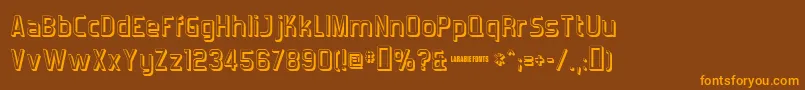 Forgotts Font – Orange Fonts on Brown Background