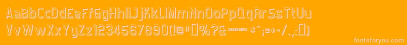 Forgotts Font – Pink Fonts on Orange Background