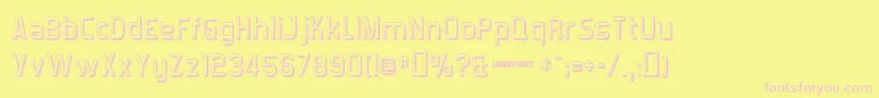 Forgotts Font – Pink Fonts on Yellow Background