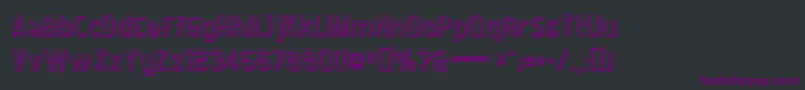 Шрифт Forgotts – фиолетовые шрифты на чёрном фоне