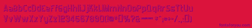 Forgotts Font – Purple Fonts on Red Background