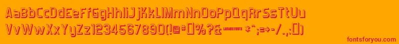 Forgotts Font – Red Fonts on Orange Background