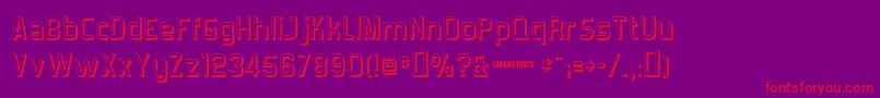 Forgotts Font – Red Fonts on Purple Background