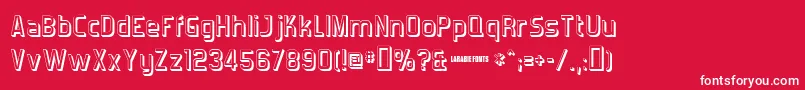 Forgotts Font – White Fonts on Red Background